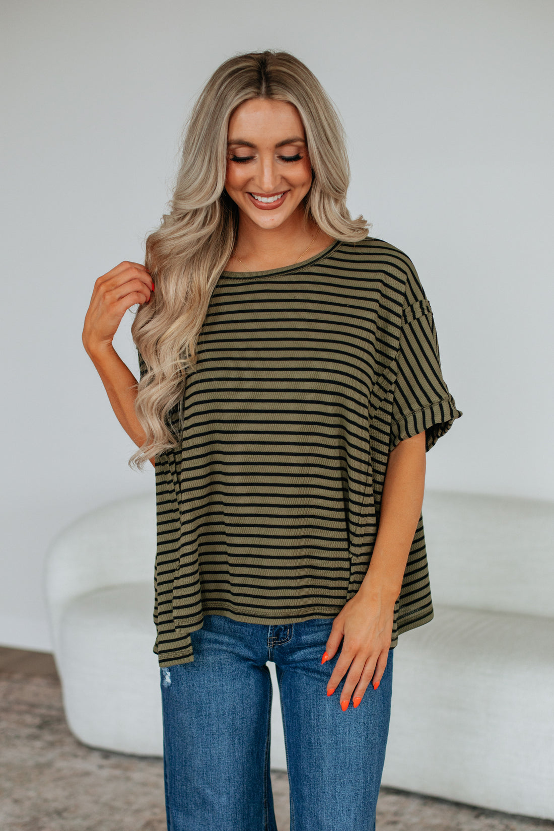 Zelie Striped Top