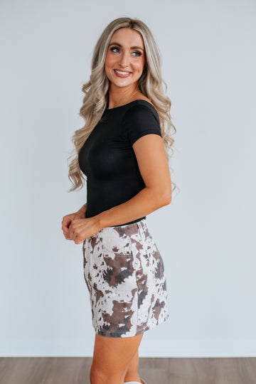 Sadelle Denim Skirt