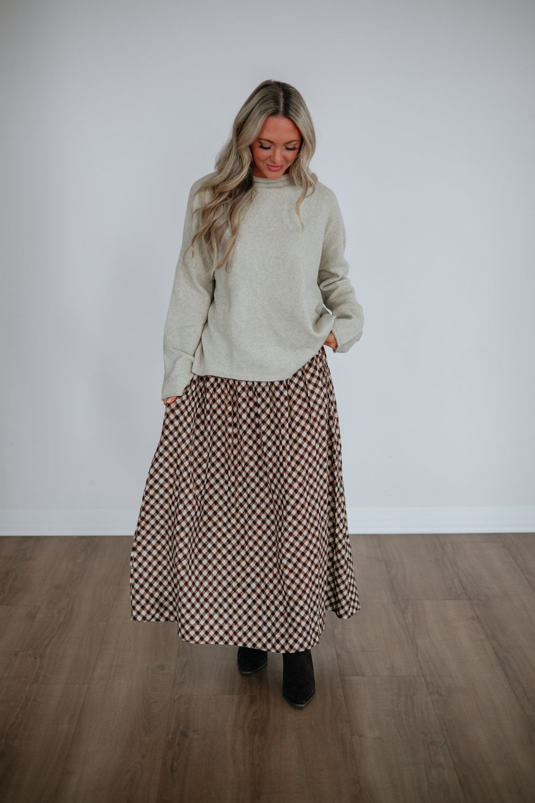 Elle Gingham Skirt