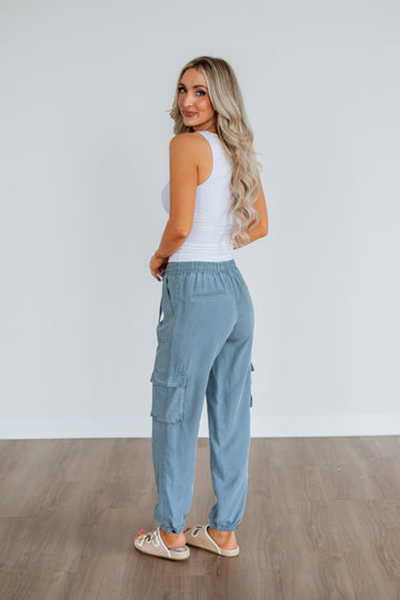 Bodie Cargo Joggers - Slate Blue