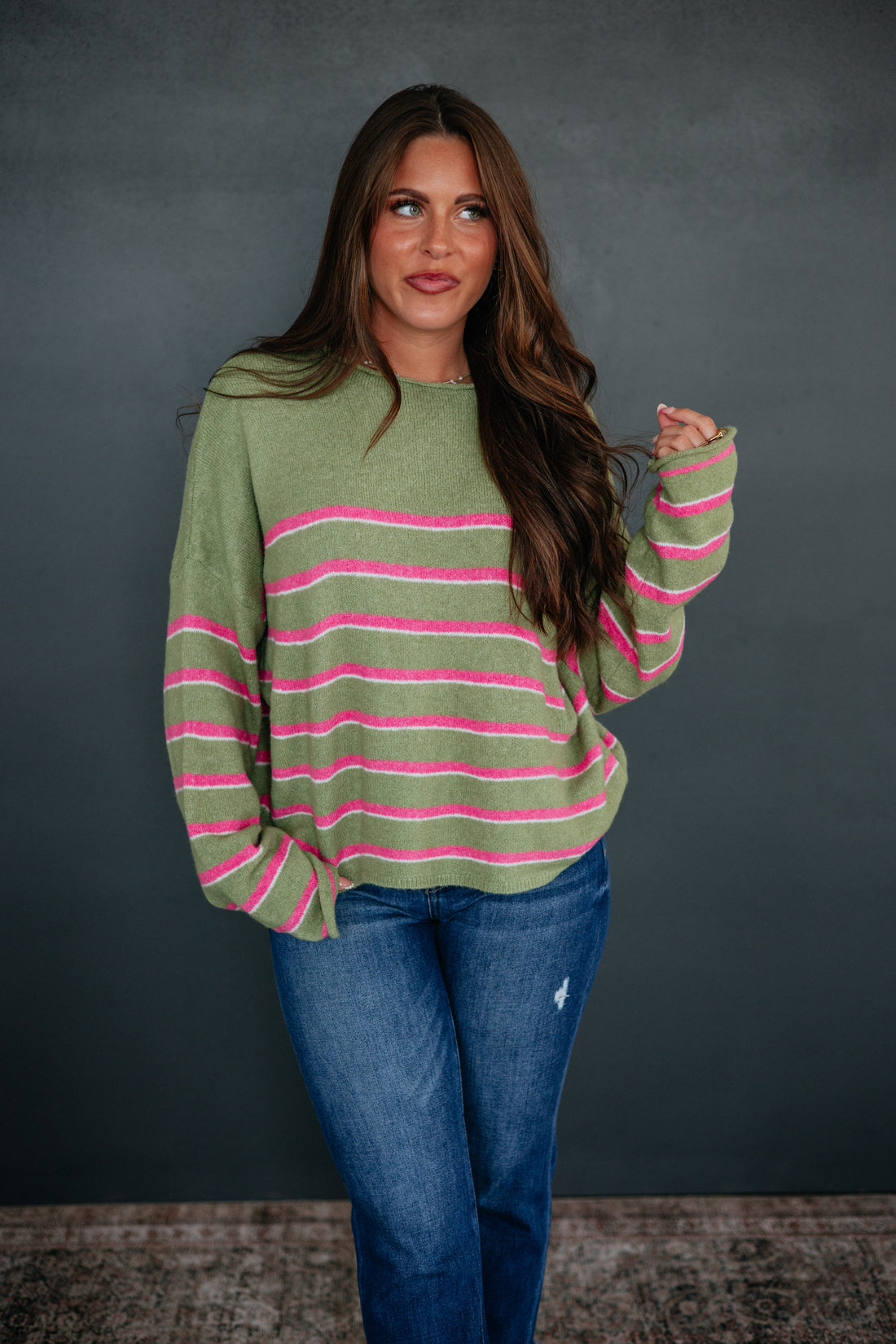 Apryl Striped Sweater