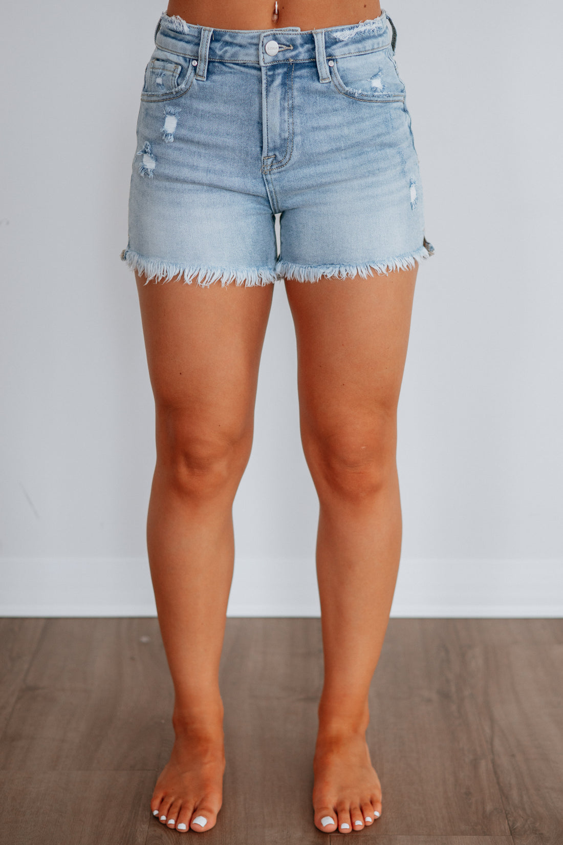 Beck Risen Shorts - Light Wash