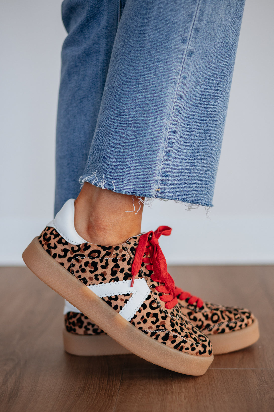 Watch Your Step Sneakers - Leopard Mix