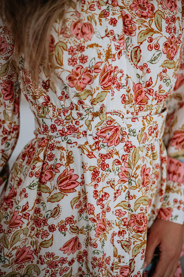 Estria Floral Dress