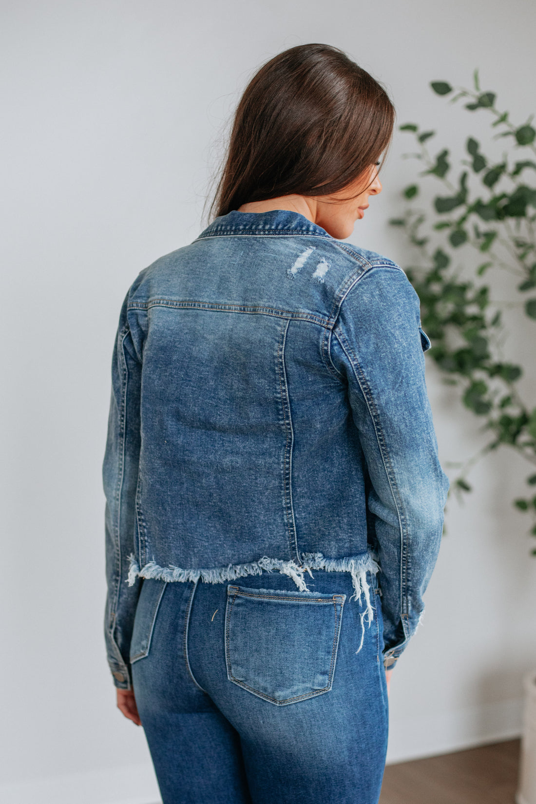 Gemma Risen Denim Jacket - Medium Wash