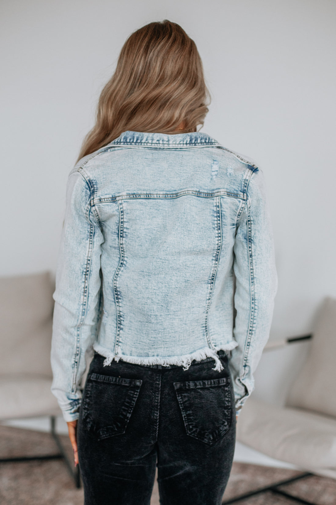 Gemma Risen Denim Jacket - Light Wash