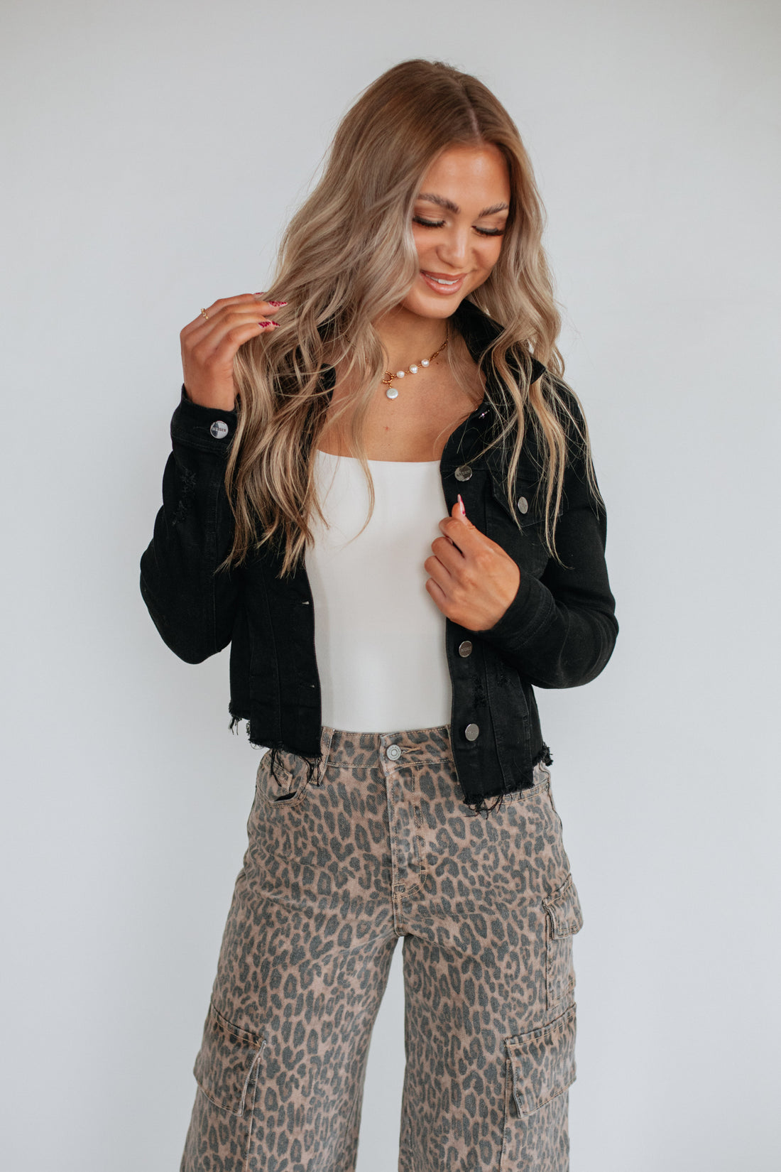 Gemma Risen Denim Jacket - Vintage Black