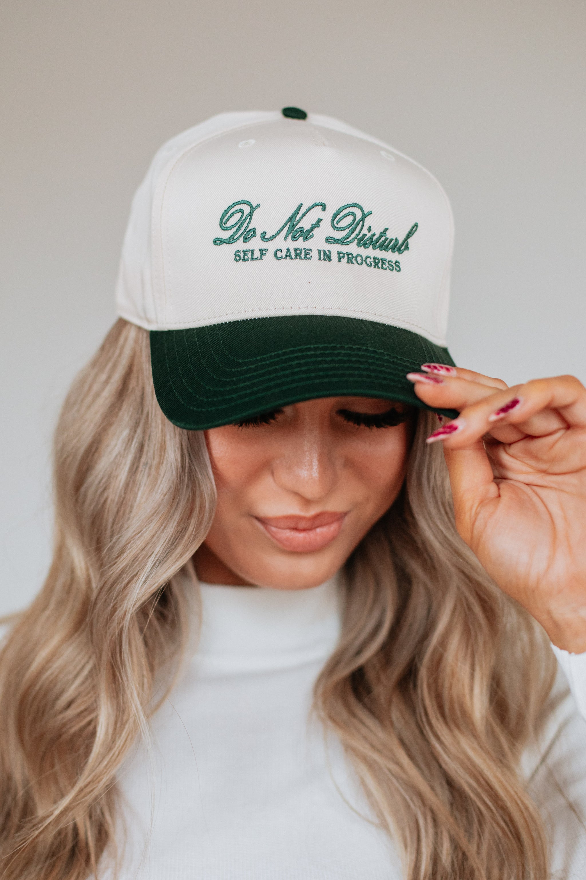 Do Not Disturb Trucker Hat - Forest Green