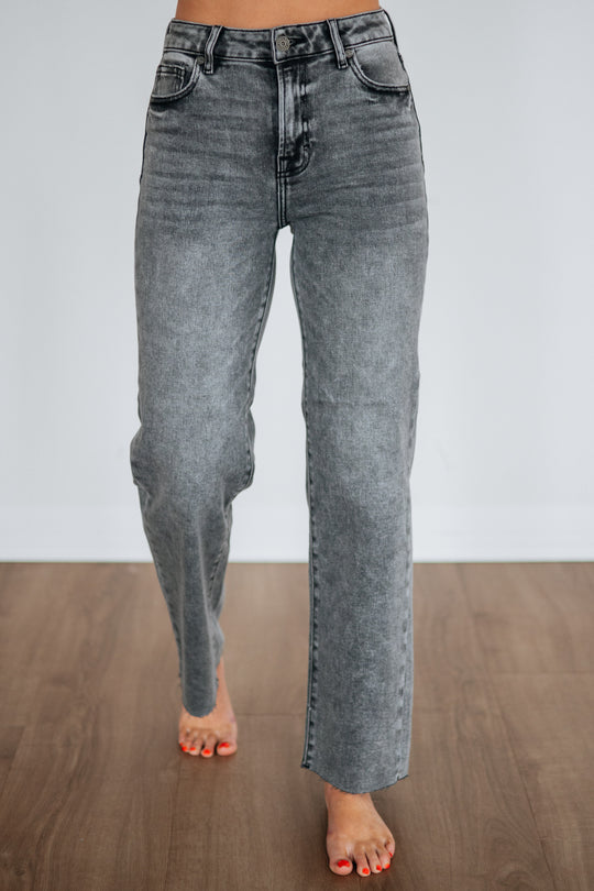 Ella Hidden Jeans - Grey Wash