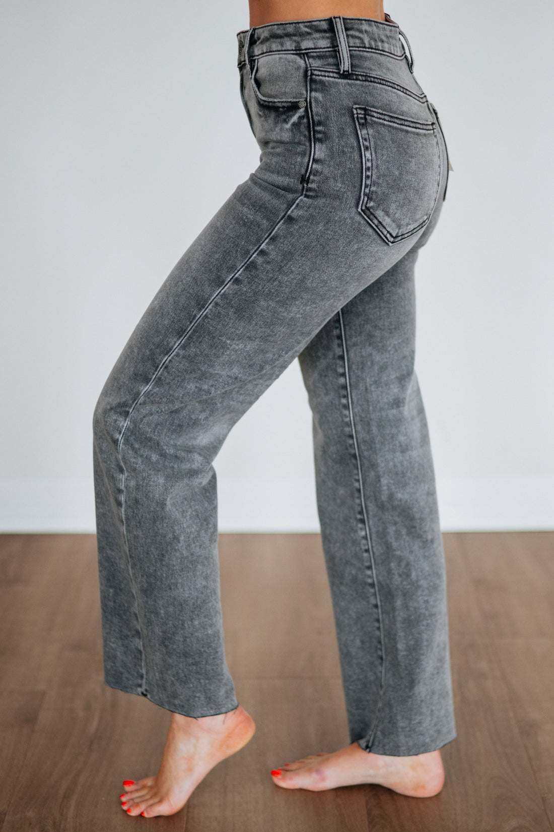 Ella Hidden Jeans - Grey Wash