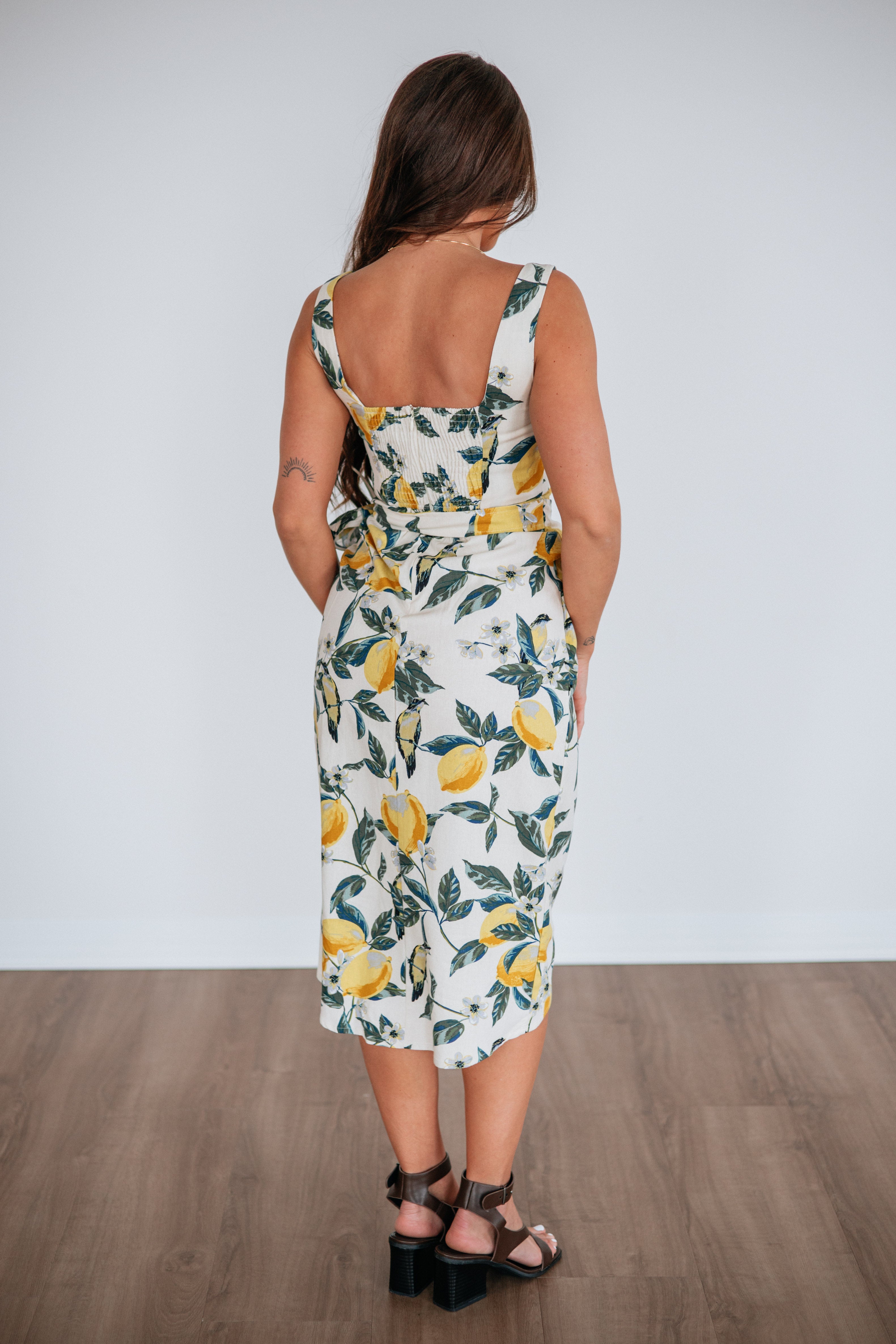 Lemon Zest Midi Dress