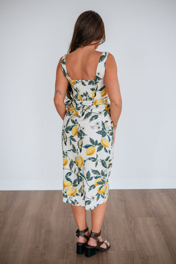 Lemon Zest Midi Dress