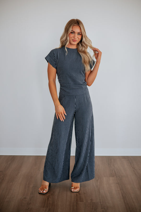 Raleigh Striped Jumpsuit