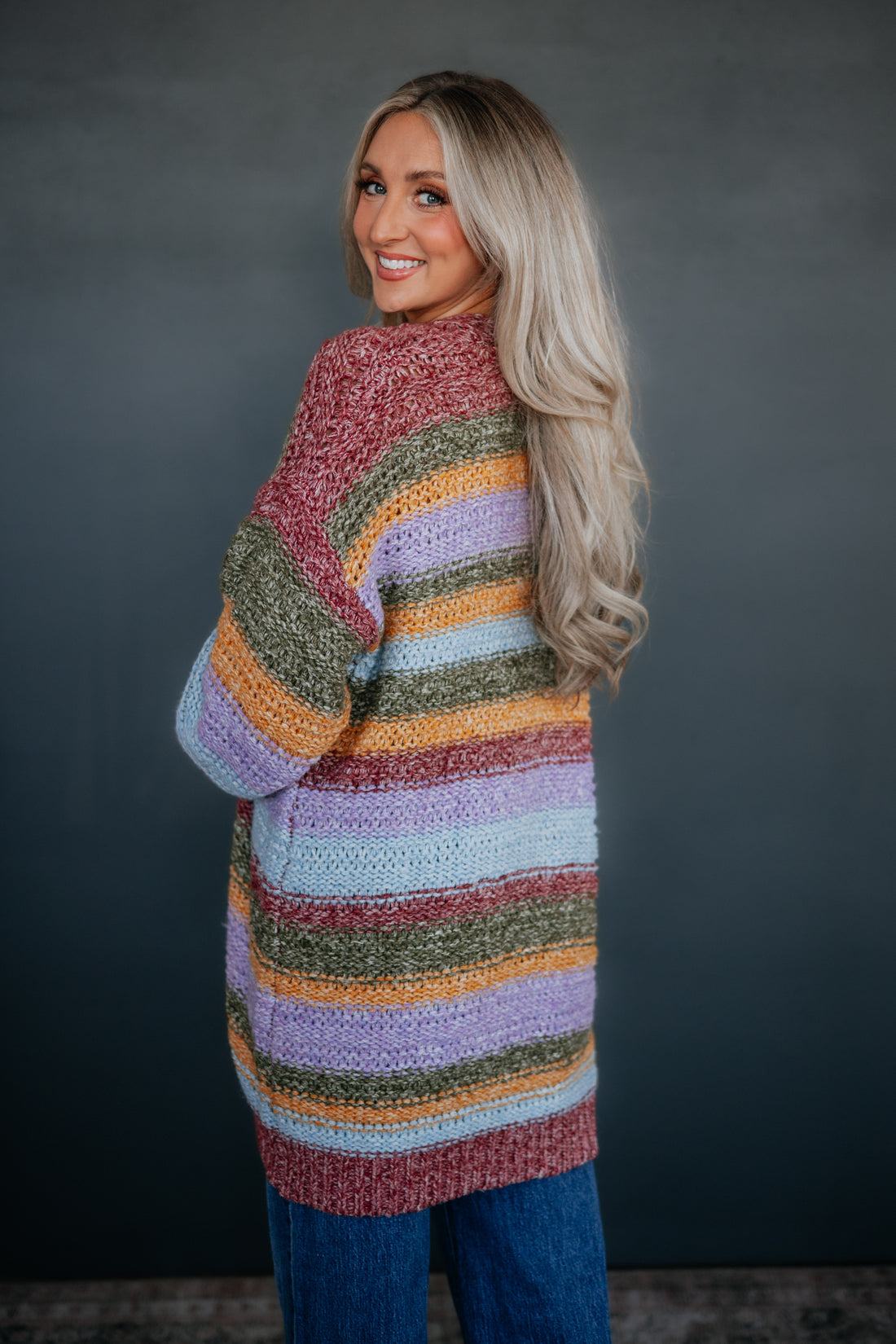 Klaudie Striped Cardigan