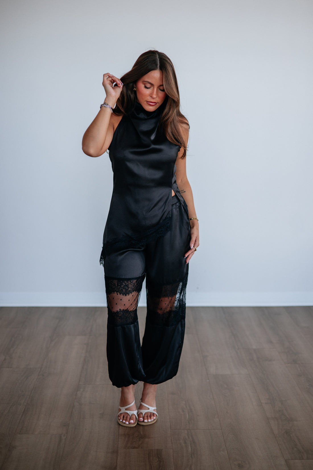 Gabrianna Satin Pants