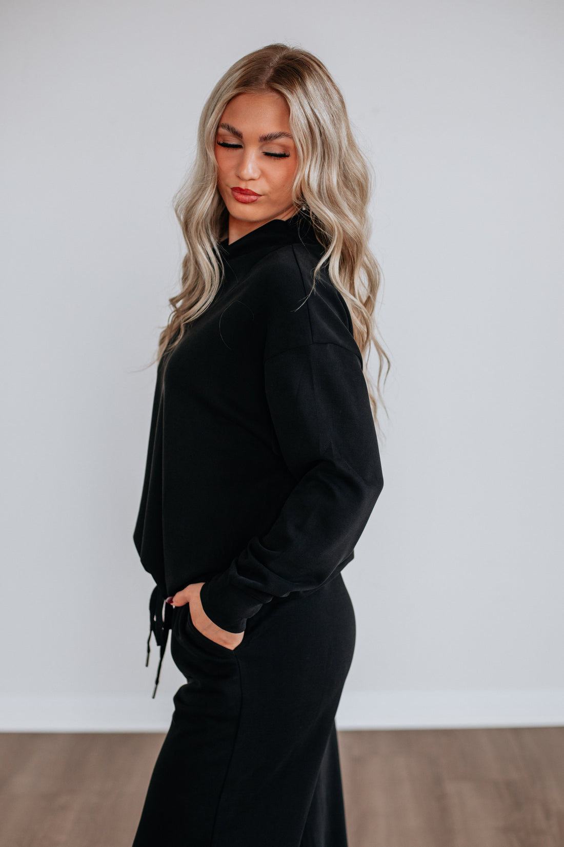 Teleri Lounge Top - Washed Black
