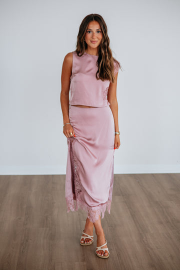 Lizabeth Satin Skirt