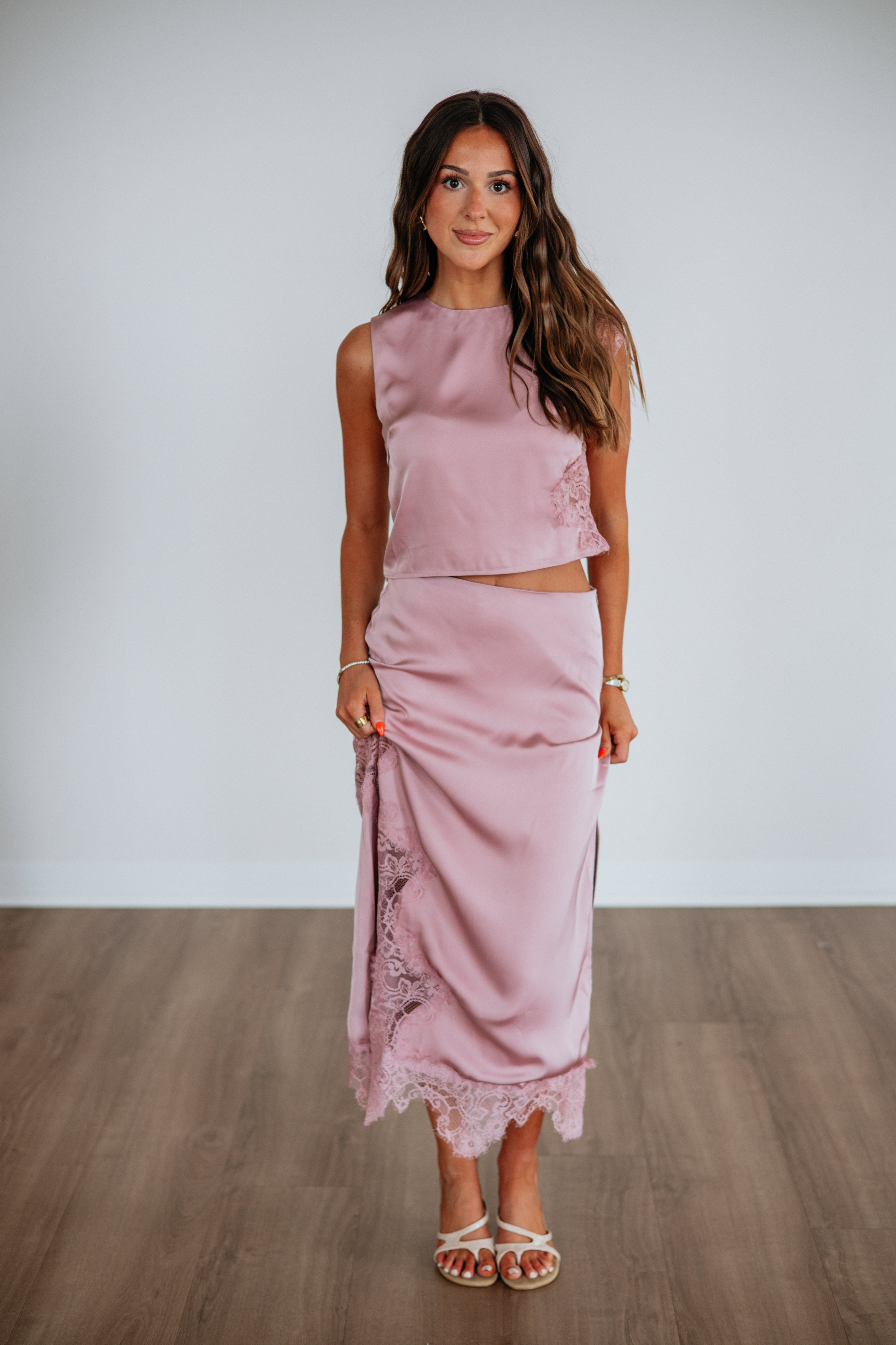 Lizabeth Satin Skirt
