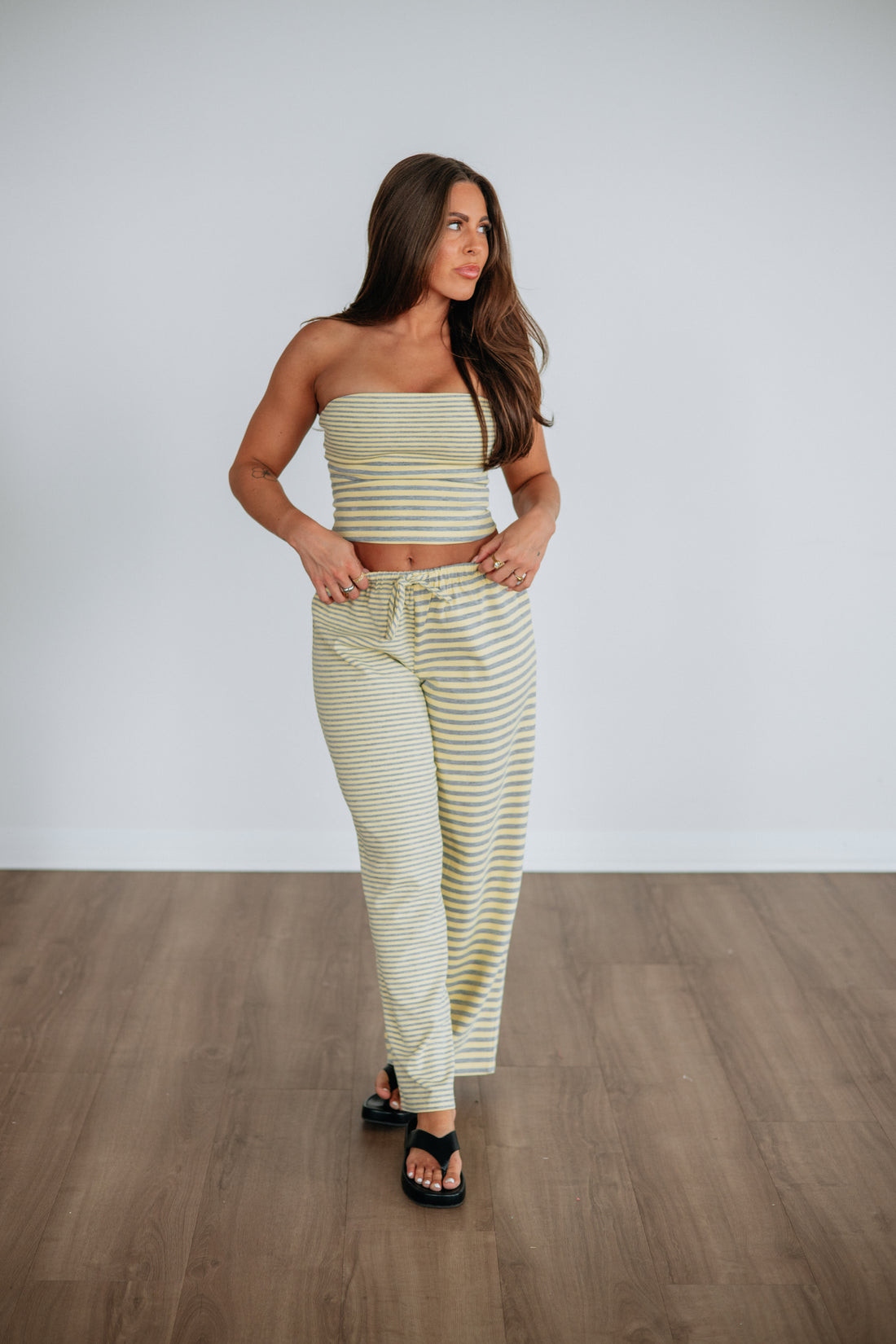 Caite Striped Tube Top