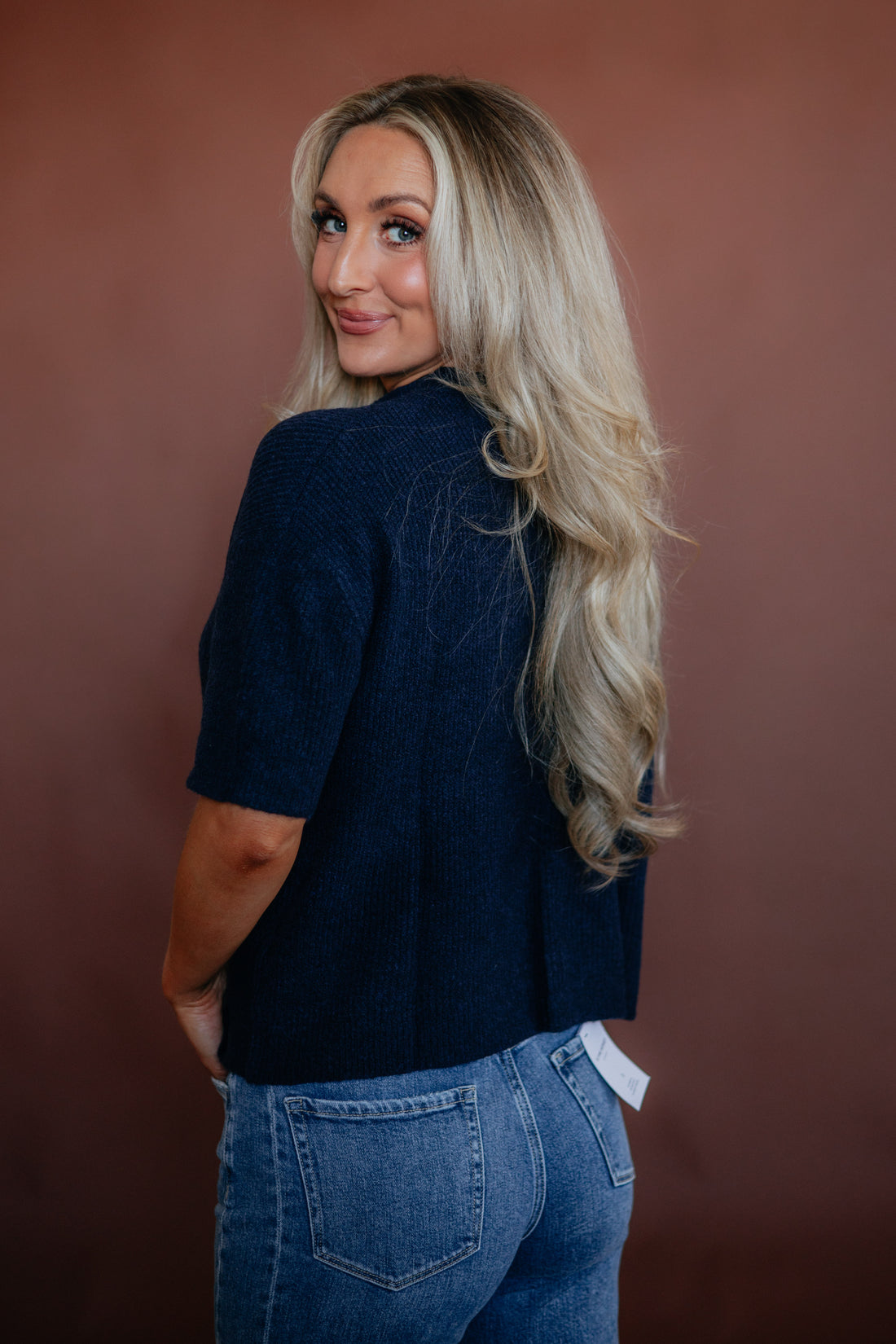 Auden Sweater Top - Navy
