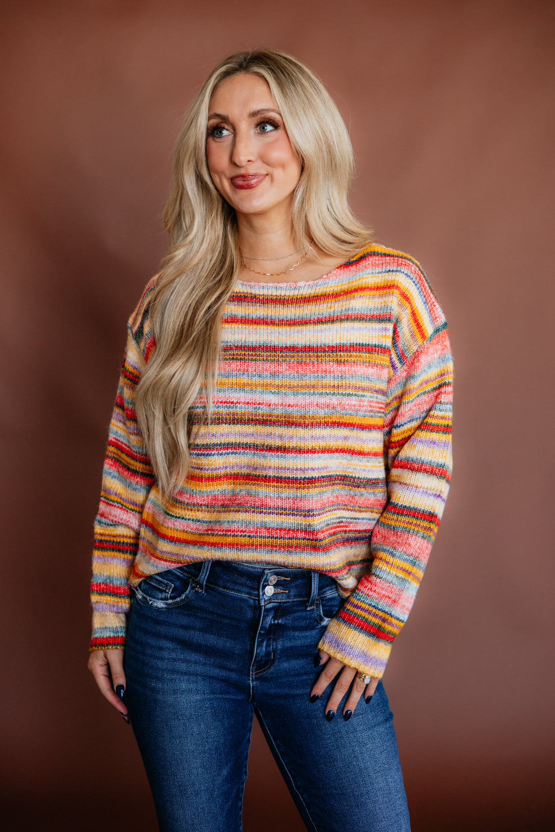 Brandy Striped Sweater