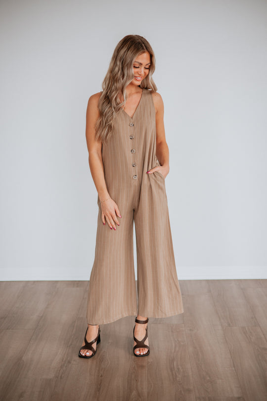 Inessa Striped Jumpsuit
