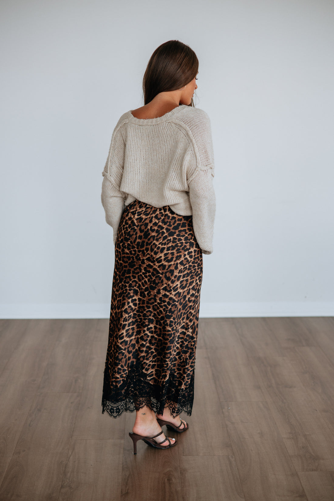 Vessie Leopard Skirt