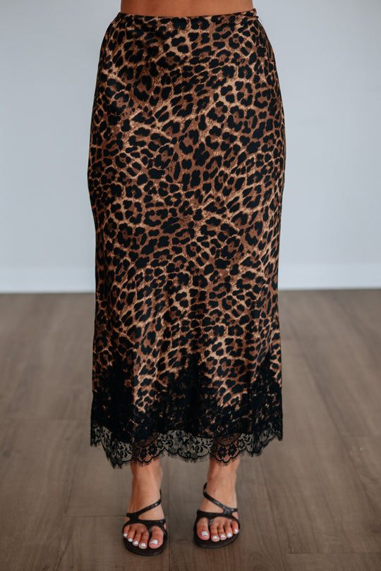 Vessie Leopard Skirt