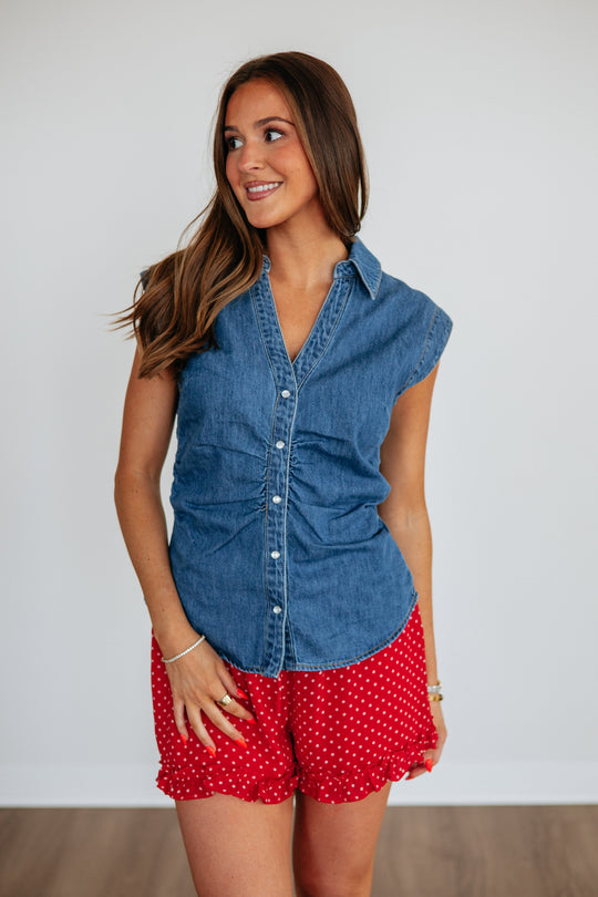 Mikella Risen Denim Top