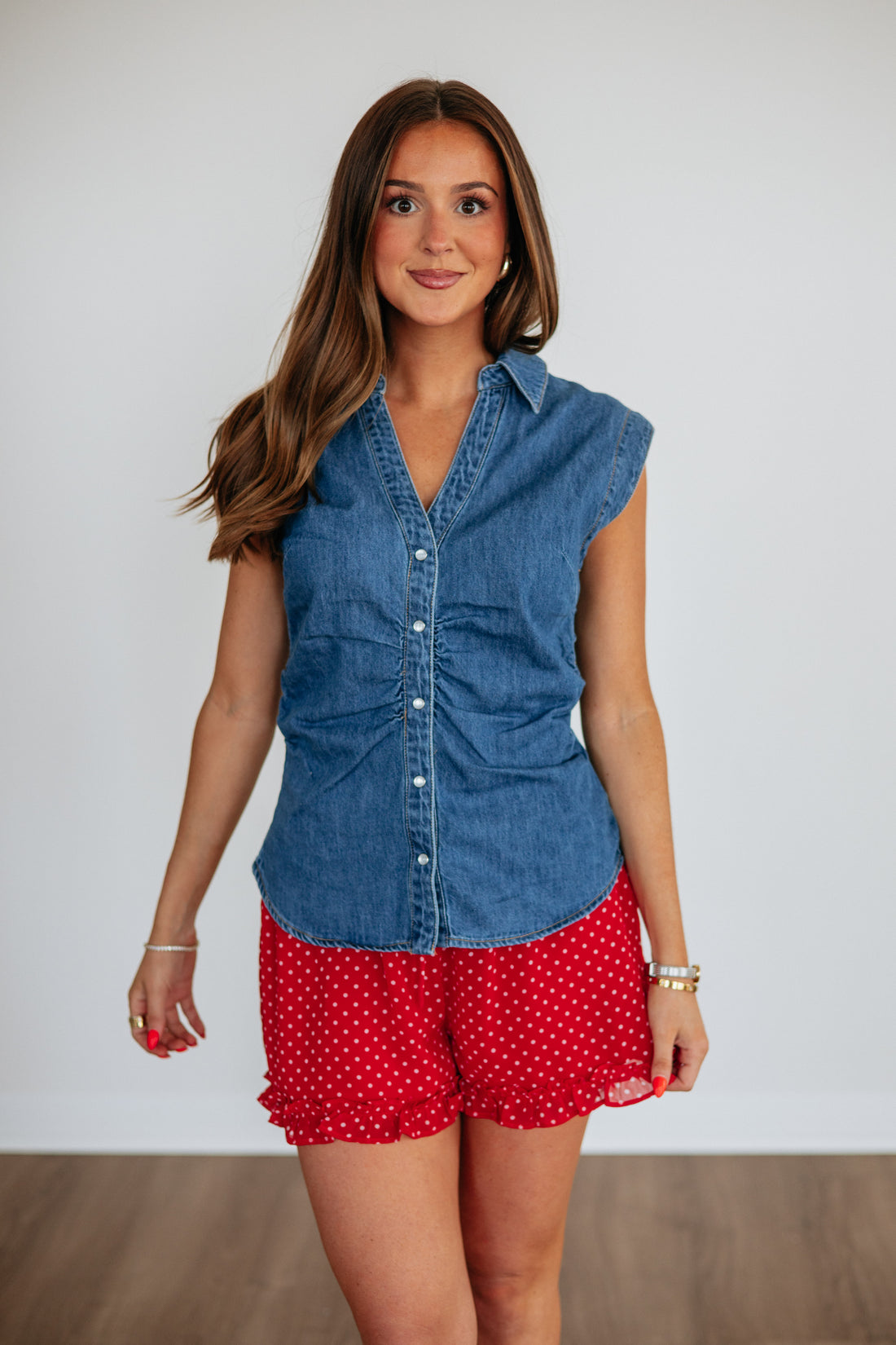 Mikella Risen Denim Top