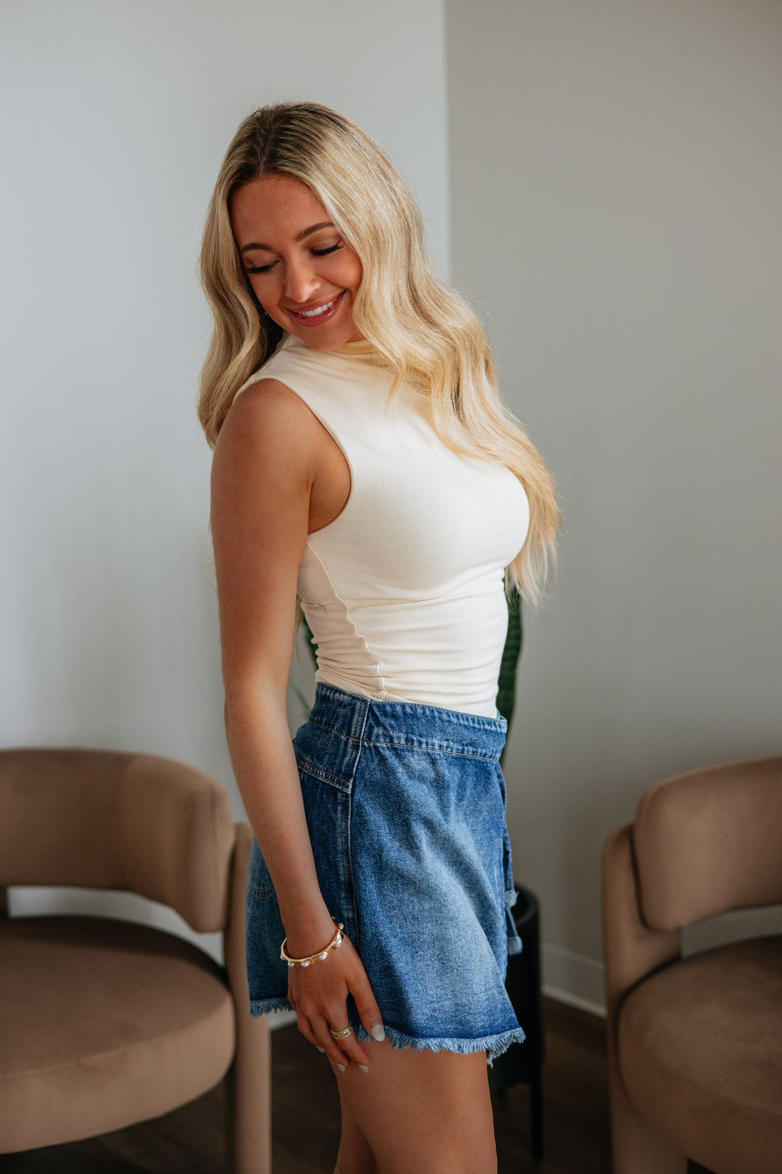 Sadye Denim Skort