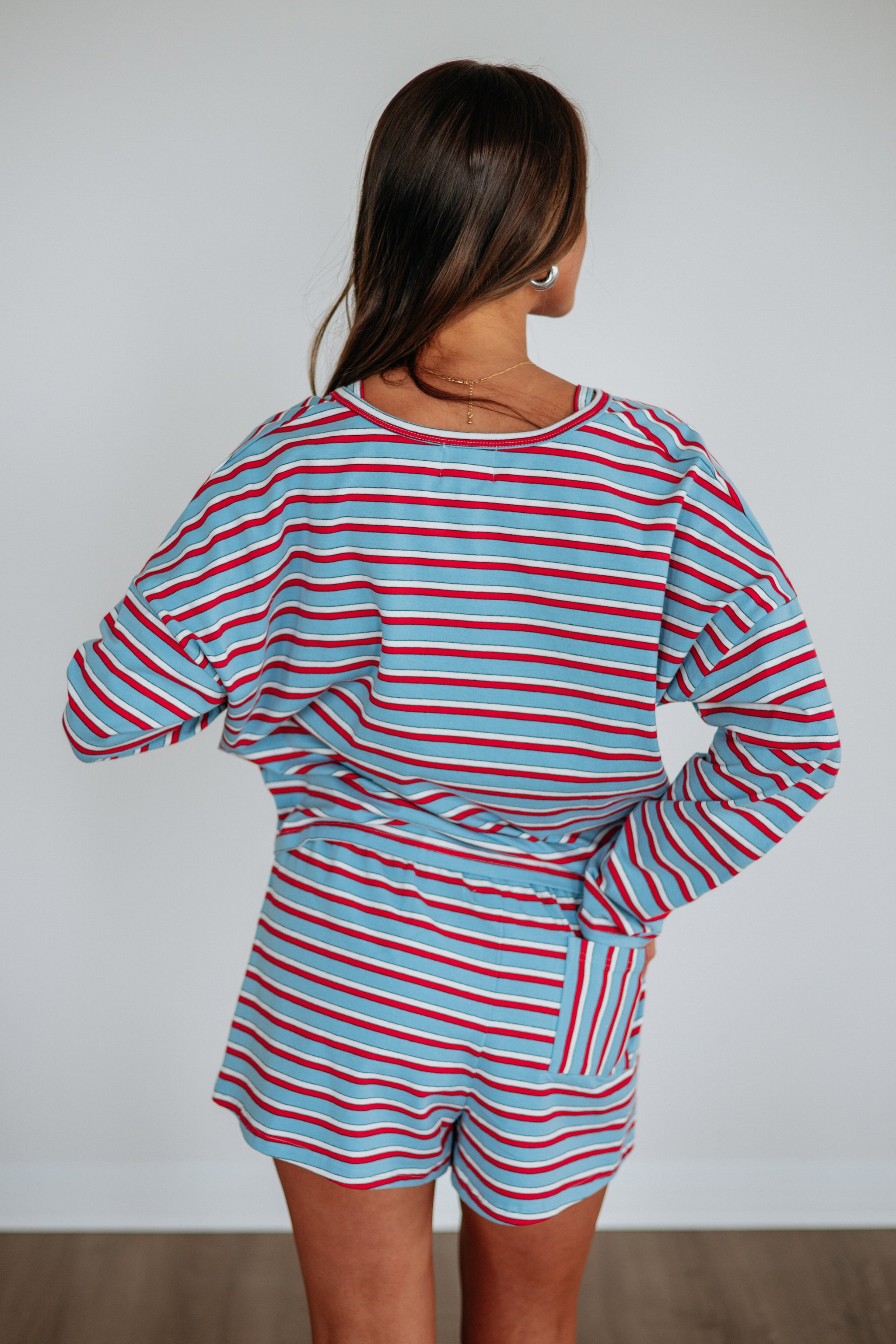 Brady Striped Cardigan Top