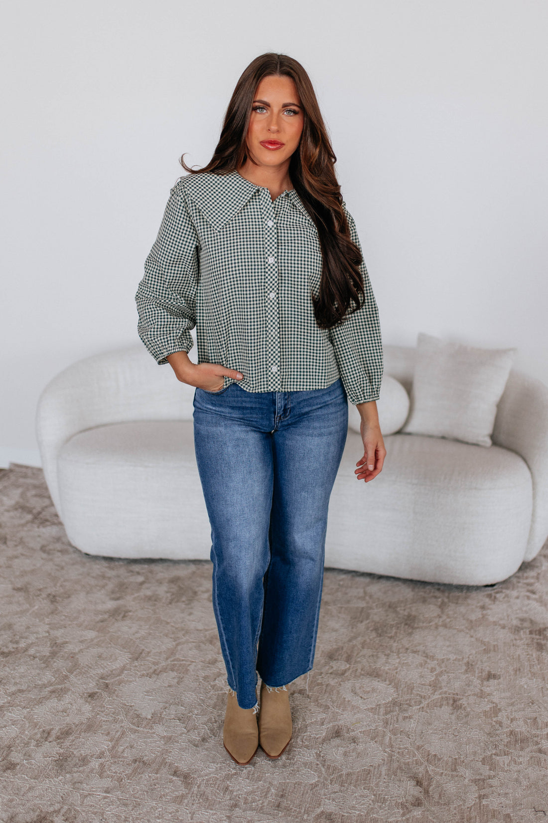 Maelle Gingham Top