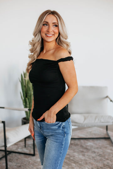 Zariya Off Shoulder Top - Black