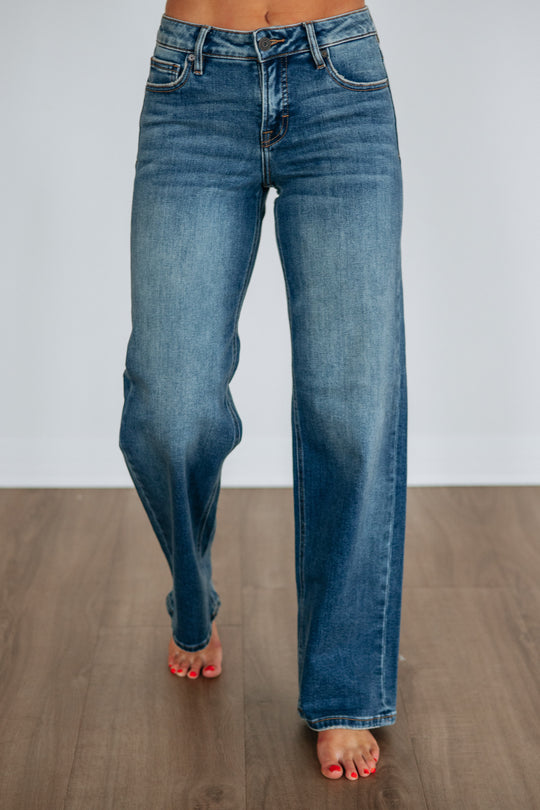Logan Hidden Jeans - Dark Wash