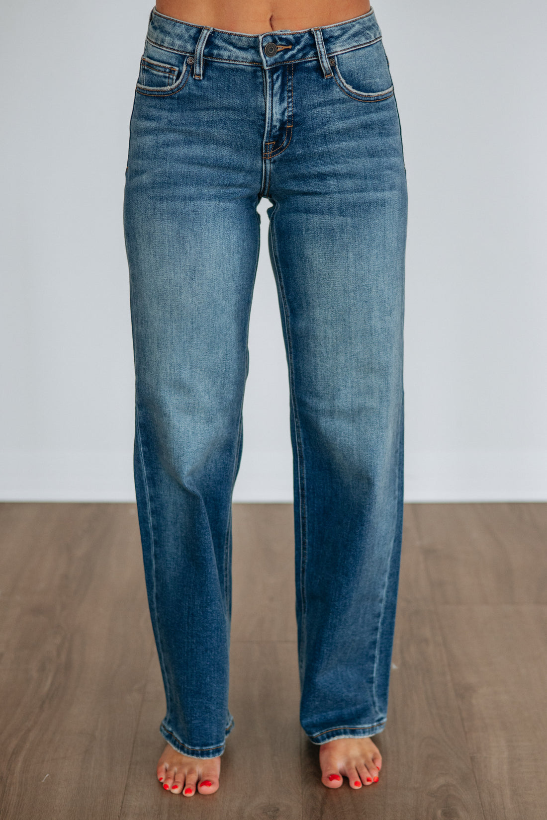 Logan Hidden Jeans - Dark Wash