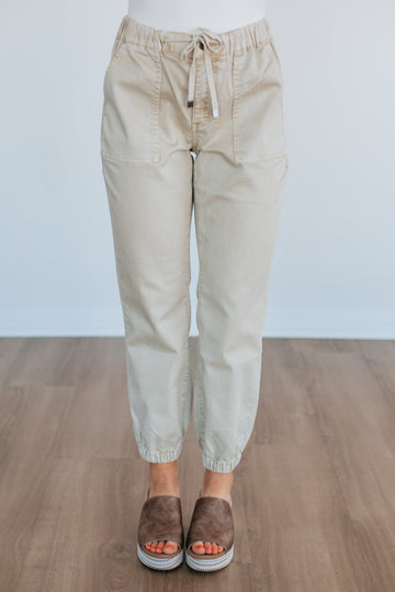 Drea Mica Joggers - Natural