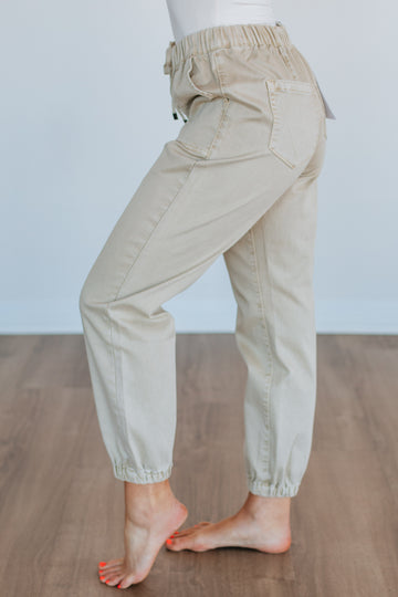 Drea Mica Joggers - Natural