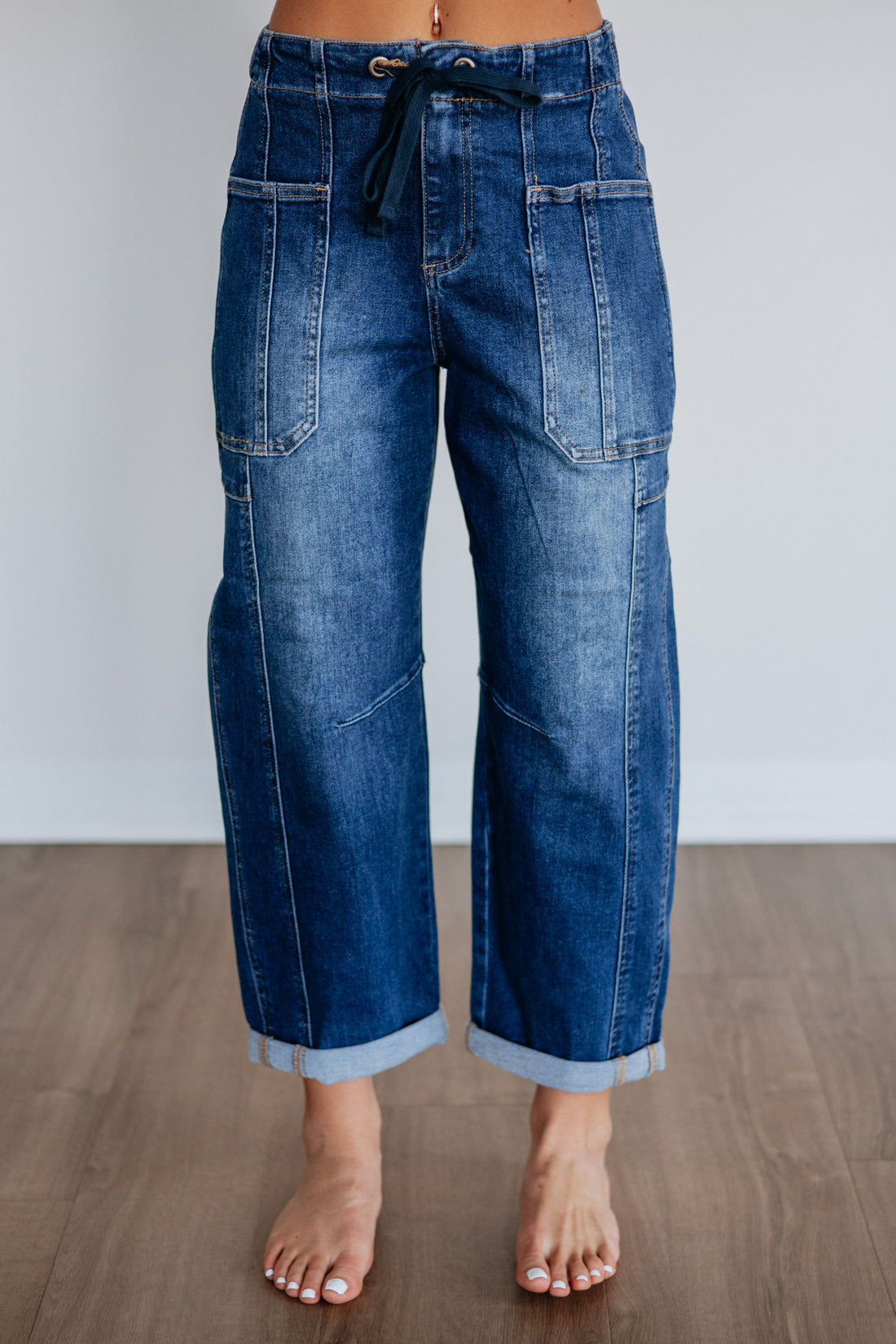Kodi Risen Cargo Jeans - Dark Wash