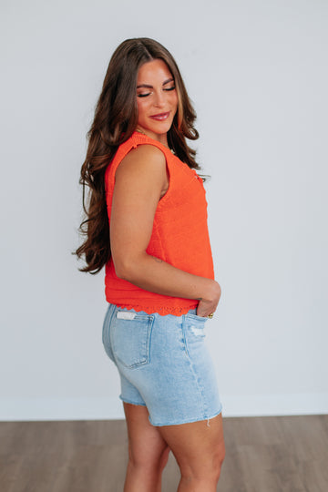 Cheryl Sweater Vest - Papaya