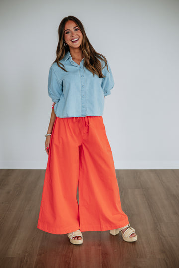 Kathrin Risen Denim Top