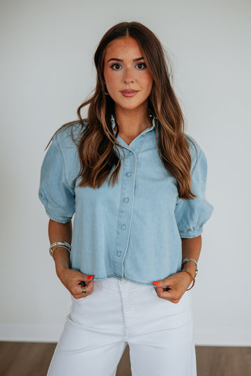 Kathrin Risen Denim Top