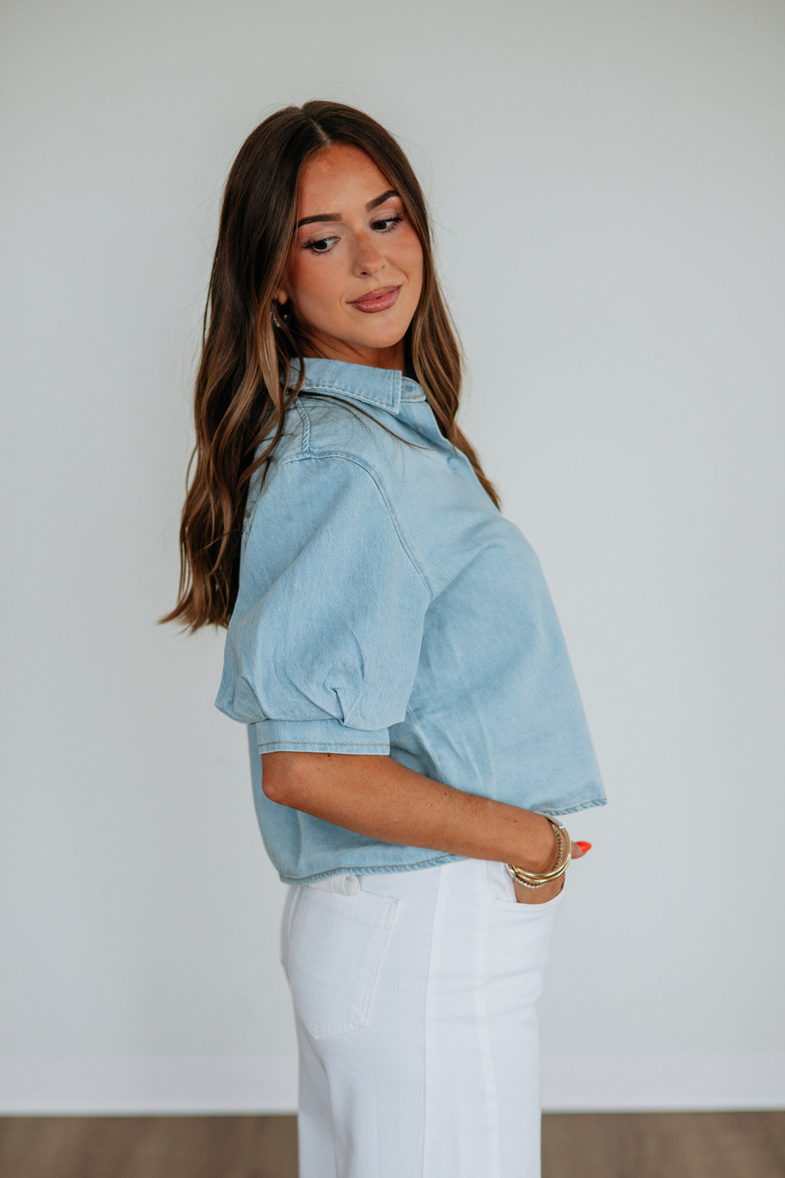 Kathrin Risen Denim Top