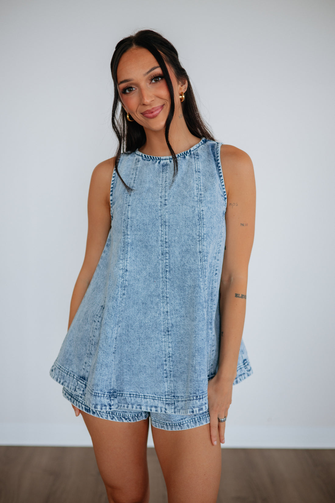 Amina Two-Piece Denim Set