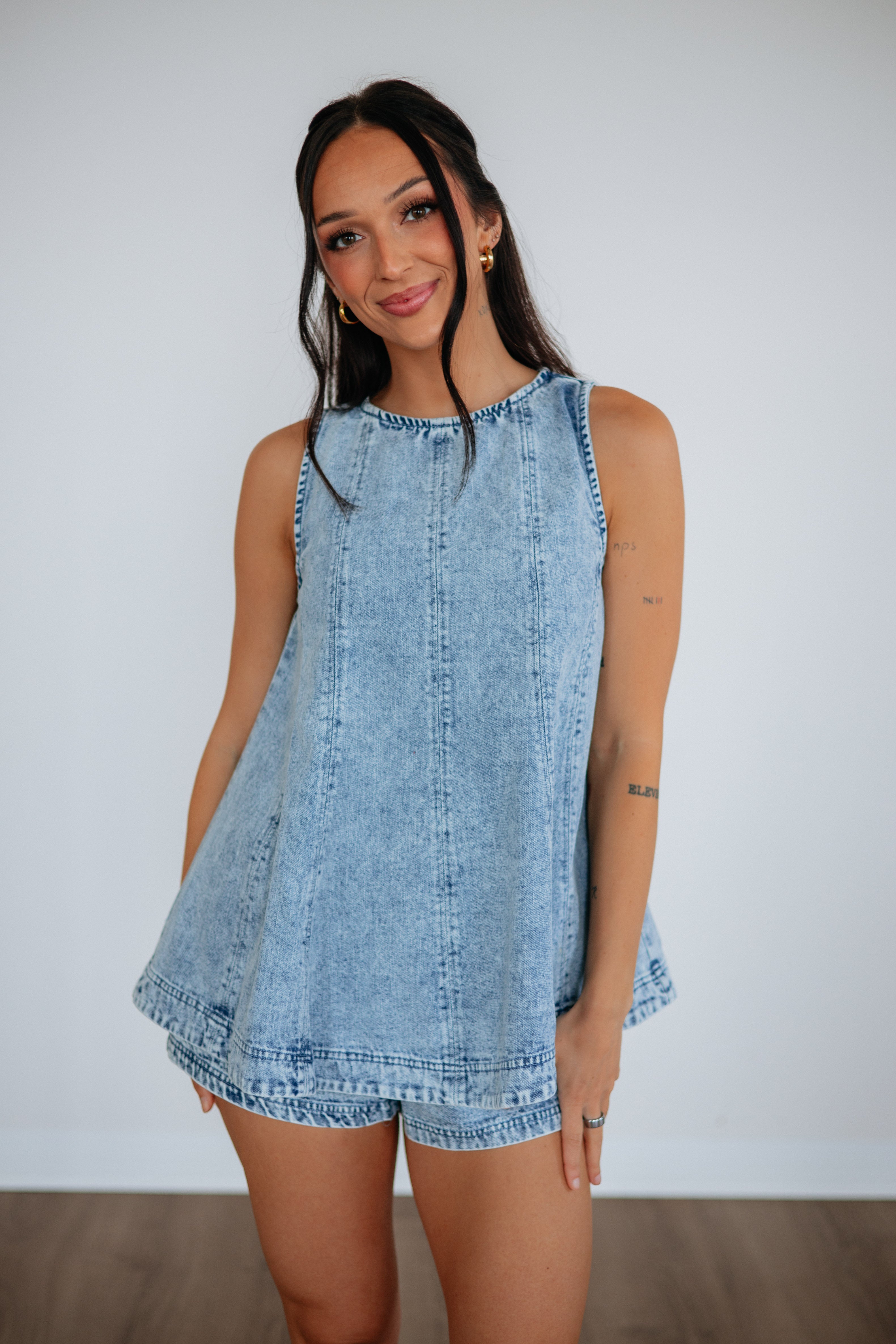 Amina Two-Piece Denim Set