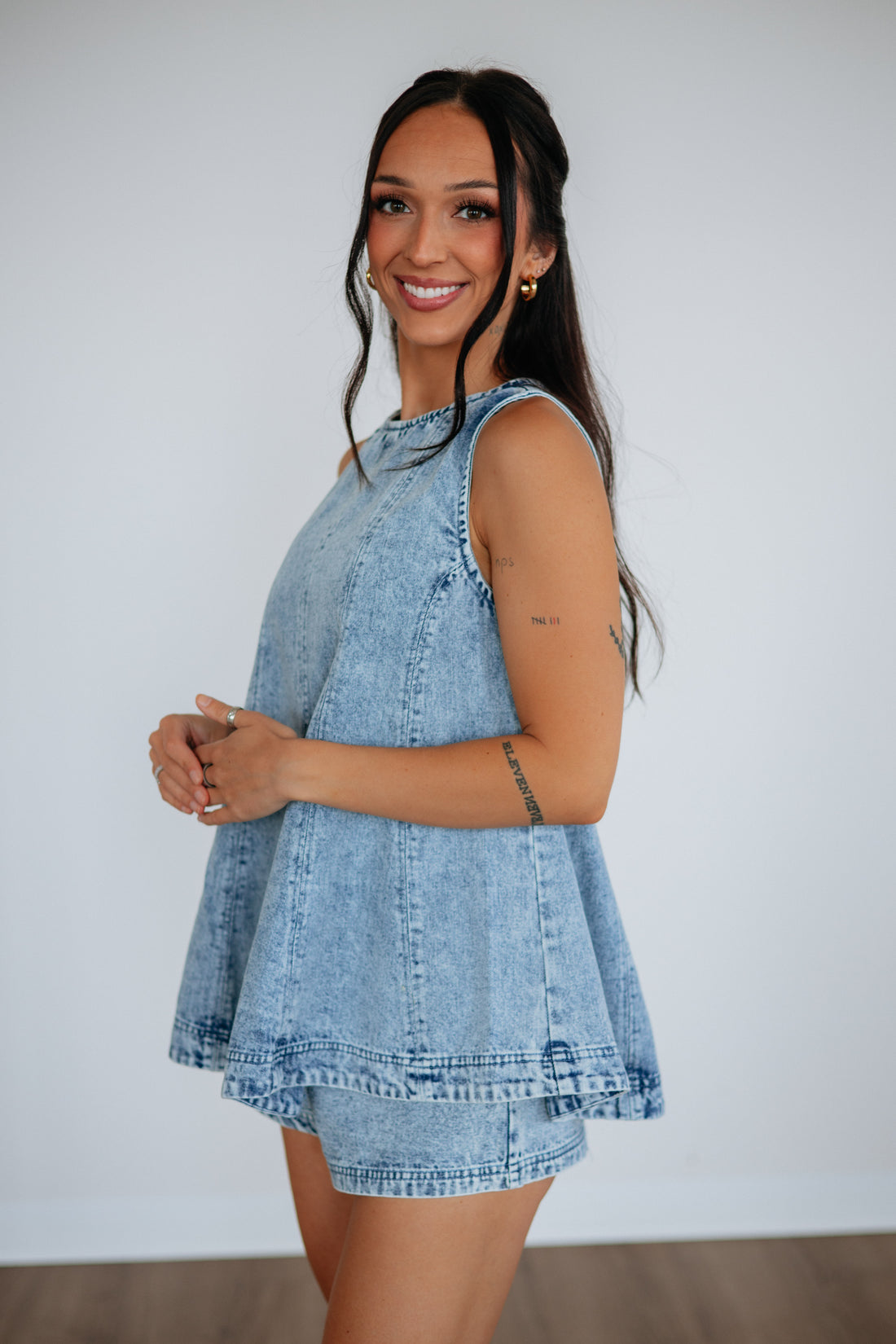 Amina Two-Piece Denim Set