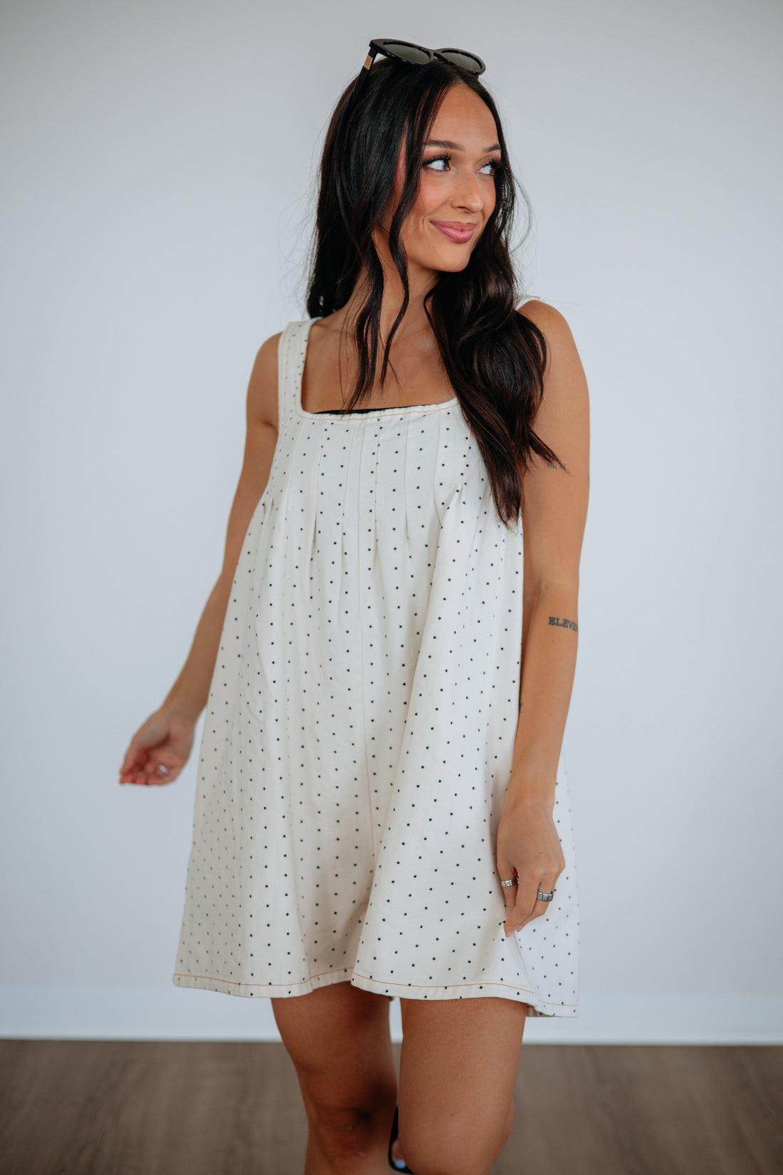 Maevie Denim Romper