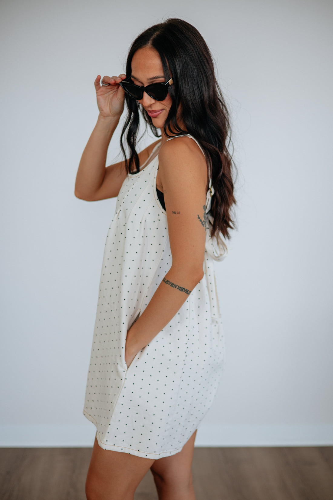Maevie Denim Romper
