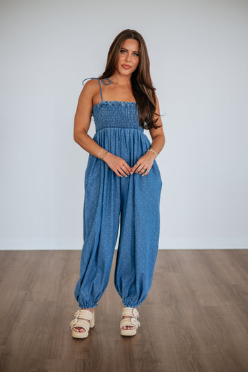 Tenley Denim Jumpsuit