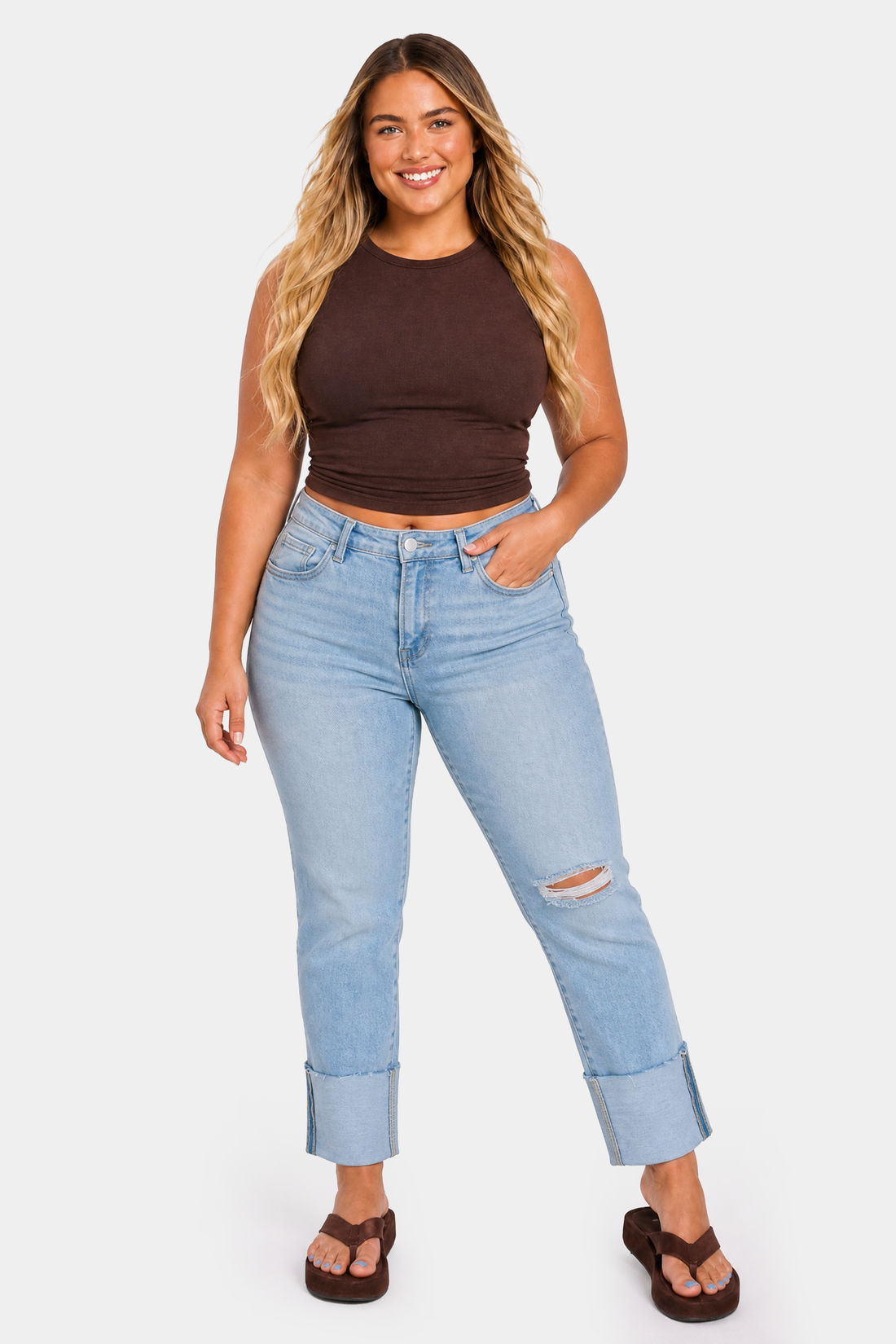 Kalen Risen Jeans - Light Wash